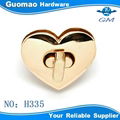 2014 hot sale heart shape handbag lock 1