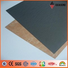 PE / PVDF brushed aluminium composite panel