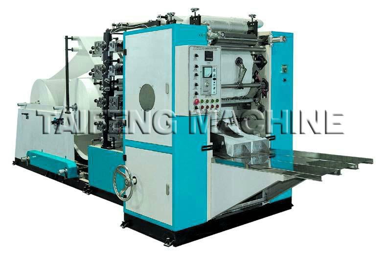 Facial tissue machine with edge embossing