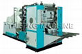 Facial tissue machine with edge