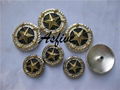 3 color tones star rope edge conchos