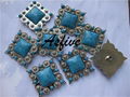 square turquoise conchos 1