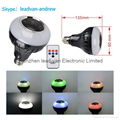 8W Bulb Lamp Stage Light Remote Control E27 Colorful Led Bluetooth Speaker 1