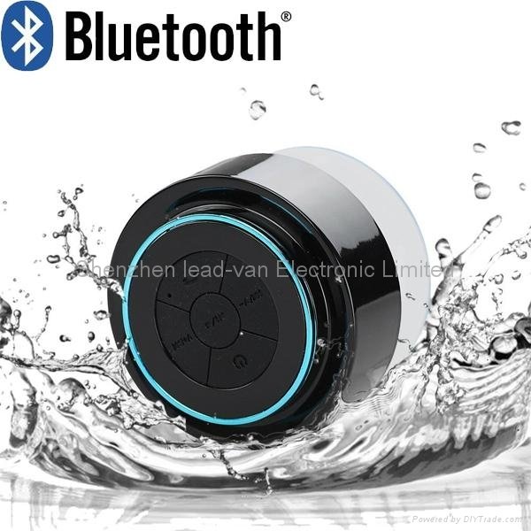 For Swimming Pool Bathroom Shower Handfree call IPX7 Bluetooth Speaker Waterproo 4