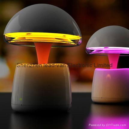 2014 New Creative Intelligence Light With Alarm Clock and Bluetooth Speaker Func 2