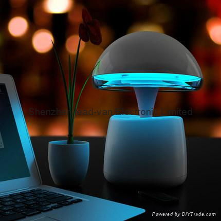 2014 New Creative Intelligence Light With Alarm Clock and Bluetooth Speaker Func