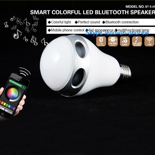 Timming Smart APP Control Bluetooth Speaker With LED Light 3