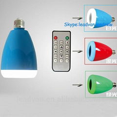 Smart Music Bulb Bluetooth Speaker With LED Light RGB
