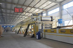 Corrugated cardboard production line