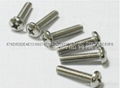 Pan head screws with cross recess