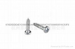 Cross recessed pan head tapping screws