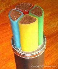 4 cores Low Smoke HalogenFree Copper core XLPE Insulated power cable