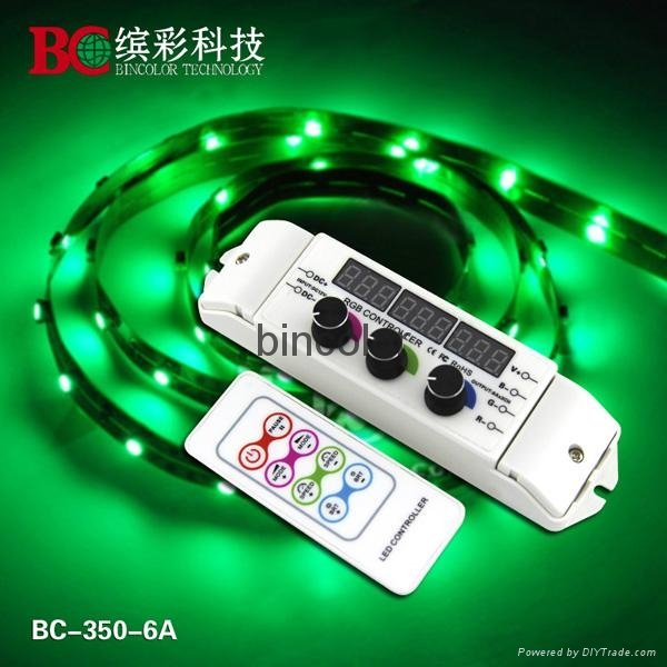 Zhuhai Bincolor BC-350-6A DC12-24V RF rotary knob DIY rgb LED lights controller