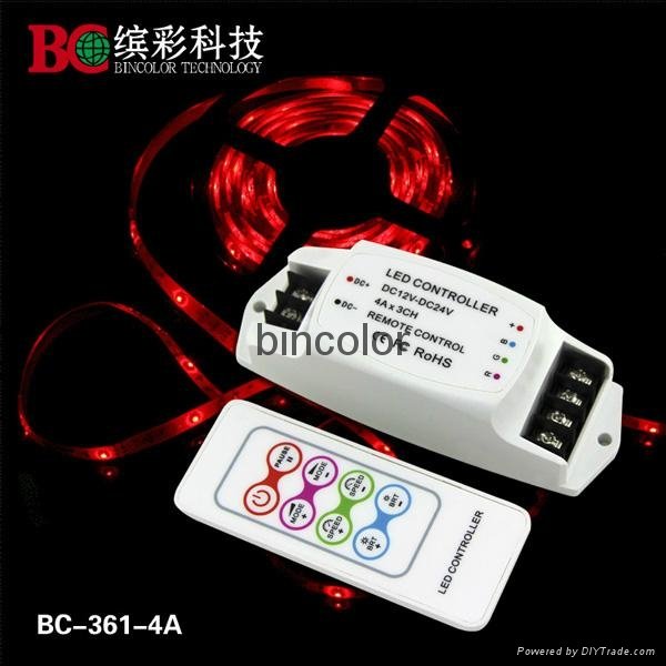 Hot sales RF remote programmable RGB LED strip controller