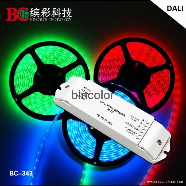 3 channels 5A dimmable 180w 360w LED rgb light DALI signal dimming driver