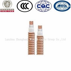 	0.6/1kv copper conductor maineral insulated copper tape armoured fireproof cabl