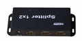 4K support  HDMI splitter 1x2 Metal Full size House--Realy V1.4 HDMI