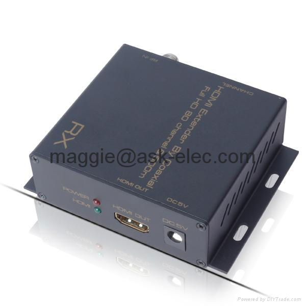 HDMI Extender  500M by coaxial support more tx to more rx