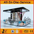 Cosmetic kiosk display cabinet showcase design and manufacture