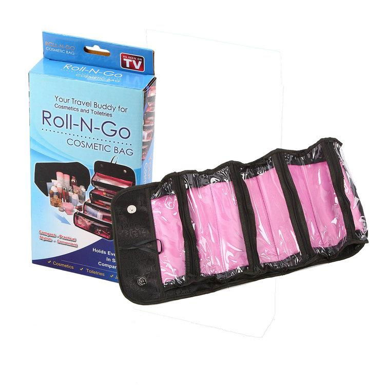 2014 New Hot Selling As Seen On TV Roll-N-Go 4 In 1 Cosmetic Bag 2