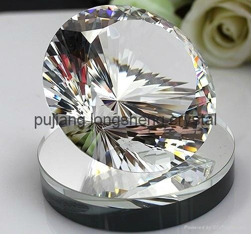 machine made more facet crystal diamond 80mm 100mm