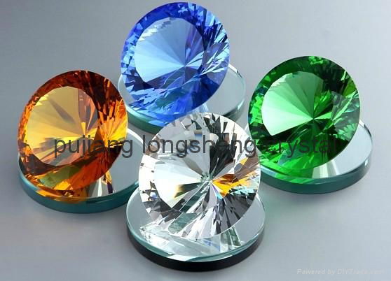 machine made more facet crystal diamond 80mm 100mm 4
