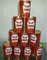Commonly 400gr tomato paste with 28-30% brix in tins  2