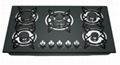 5 burners tempered glass gas stove home