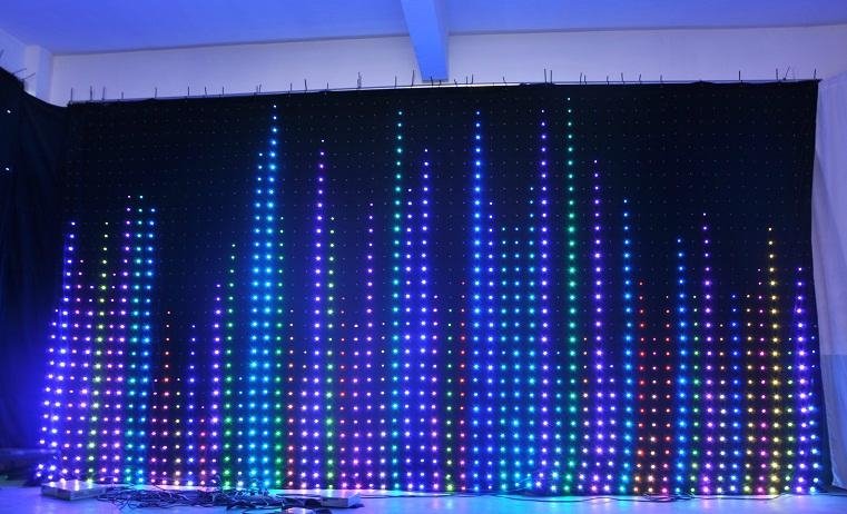 Flexible LED curtain LED curtain display 4