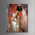 Abstract oil painting on canvas direct