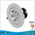 6Inch All-round Beam Direction Dimmable 20W LED lights downlight 2