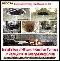 Alkaline metallurgic coreless induction furnace fire resistant material 2