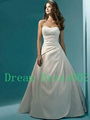 2014 New Stock White Ivory Satin Beading