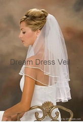 2014 New stock White Tulle Bridal Veil for Bride With Comb