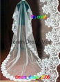 2014 New stock White Tulle Bridal Veil for Bride With Comb 5