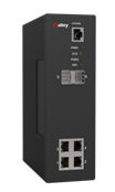 industrial managed ethernet switch four ports with two SFP POE