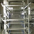 Poultry broiler cages with auto feeding system 3