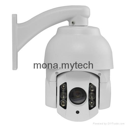 Auto Tracking Full HD IP High speed dome cameras 10X optical zoom