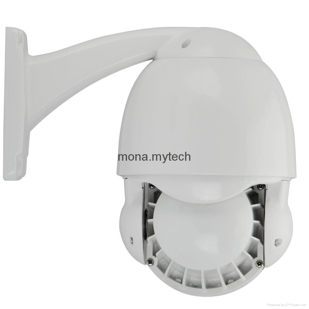 Mini Outdoor IP PTZ Dome Camera 4x optical zoom 2