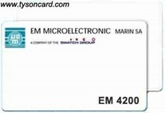 EM4200 125KHz proximity cards
