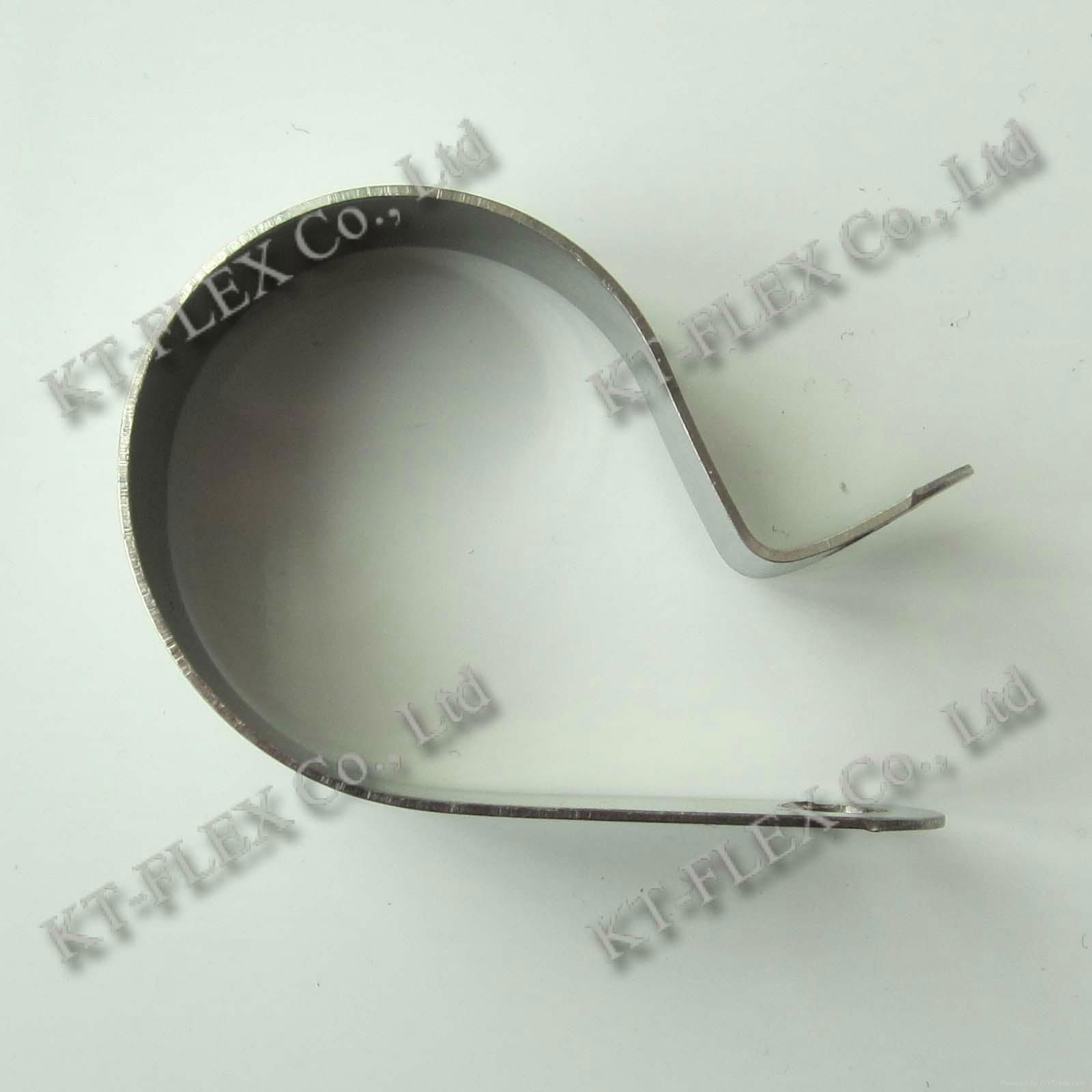 Carbon steel cable clip with EPDM coating