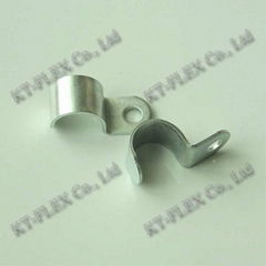 One hole cable clip 9mm nickel plated