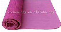 Double colors tpe yoga mat