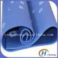 Flower Printed PVC Yoga Mat  1