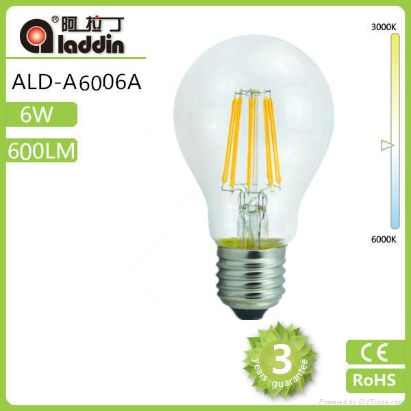 LED Filament bulb 4w E27 BASE non dimmable