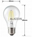 LED Filament bulb 4w E27 BASE non dimmable 4