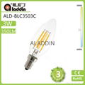 led filament candle bulb 3w with CE ROHS