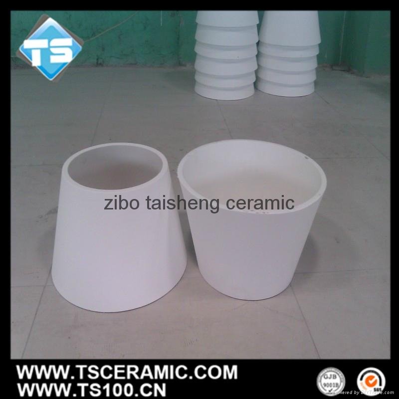 Alumina ceramic  Cone-shaped Tube, 92% 95% alumina