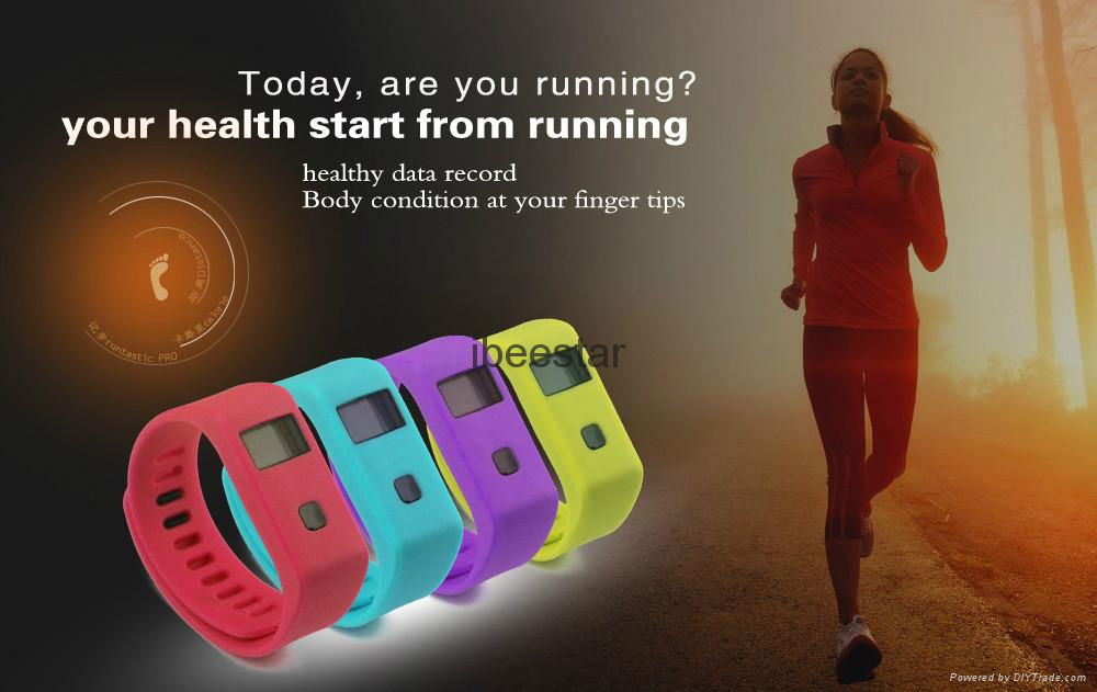   waterproof wireless bluetooth wristband with mobile APP  3