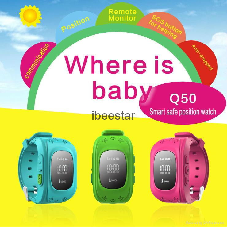 Kids smart watch with SOS function ,kids GPS wrist watch Anti-lost 2